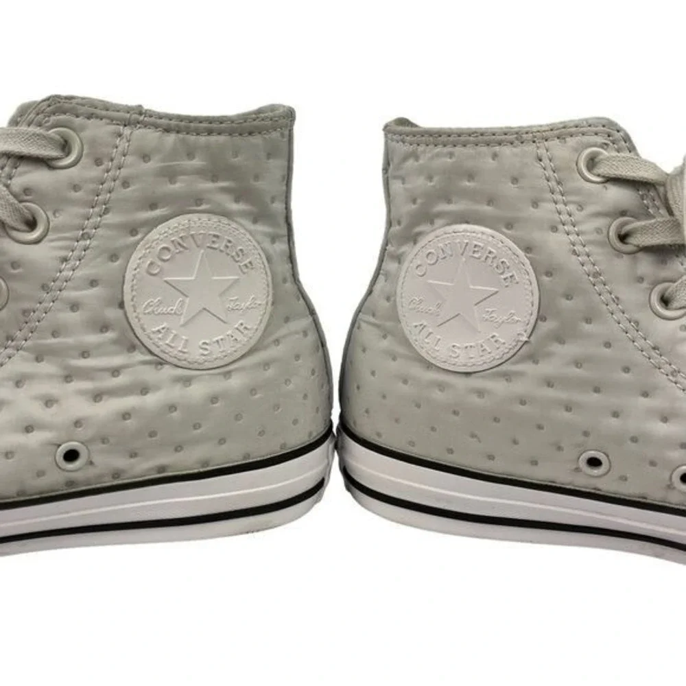 Converse Sneakers Womens 8 All Star Chuck Taylor Neoprene Hi Top Gray Shoes - Picture 7 of 11